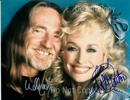 Willie Nelson &amp; Dolly Parton Signed Photo 8X10 Rp Autographed Picture Country - £15.72 GBP