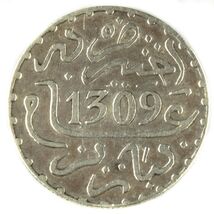 (1891) 1309 AH Morocco 1 Dirham  (Extra Fine, XF) Moulay al-Hasan Paris ... - $101.24