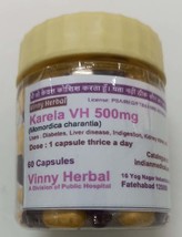 Karela DH Herbal Supplement Capsules 60 Caps Jar - £7.84 GBP