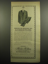 1955 Brooks Brothers Brookscord Suits Advertisement - $18.49