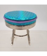 American Girl Blue Metallic Beauty salon stool Retired - £15.88 GBP