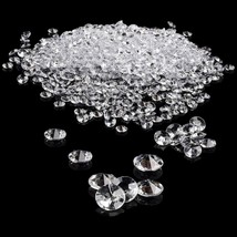1000pcs Clear 0.4inch Fake Plastic Diamonds for Vase Fillers Table Scatt... - $19.66