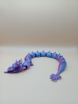 Articulated Chinese Style Dragon - 3D Printed -  Reinforced Joints - Purple/Blue - £12.22 GBP