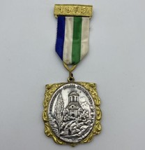 VTG Fritz Reu &amp; Co. mercury temple - schwetzinger castle Medal Ribbon Pin 1975 - £30.03 GBP