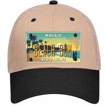 Beach Bum Hawaii Pineapple Novelty Khaki Mesh License Plate Hat - £23.16 GBP