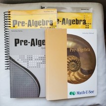 A Beka Pre-Algebra Set Teacher Key, Solution Key Quiz/Test + Math U See ... - £45.56 GBP