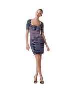 Zac Posen Pink Polka Dot Knit Dress Size Large - $748.09 MXN