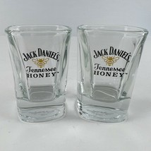 Jack Daniel&#39;s Tennessee Honey Whiskey 2 Shot Glass Set - £12.37 GBP