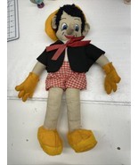 Pinocchio VTG Plush Handmade Folk Art - 16&quot; Tall - Great Craftsmanship - €10,92 EUR