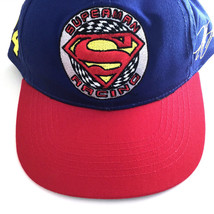 Vintage 90s Nascar Jeff Gordon Snapback Cap Superman Hat Blue and Red One Size - £10.08 GBP