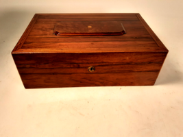 Rare and Beautiful Victorian Rwood Dresser/Desk Box, Finely Crafted, Dated 1873 - £88.64 GBP