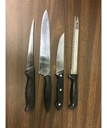 Set of 4 knives stainless EDGE 2001, Pillsbury, Goodcook, American Angler - $21.78