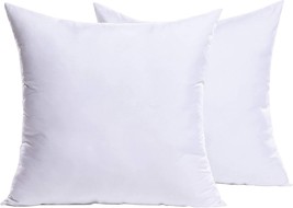 Miulee Set Of 2 Throw Pillow Inserts For Decorative Cushion Bed Couch Sofa 18X18 - £35.35 GBP