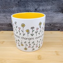 Kindness Changes Everything Floral Canister by Blue Sky 5&quot; Embossed Home... - £16.69 GBP