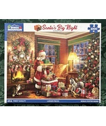 White Mountain Christmas puzzle Santa's Big Night 1000 pc aka Delivering... - $8.00