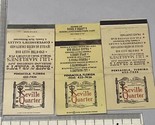 Lot Of 3 Matchbook Covers  Seville Quarter  Pensacola With A Bourbon Cha... - $19.80