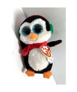 New Ty Beanie Boss North Penguin Plush Stuffed Animal Toy 6 in Tall Red ... - £9.98 GBP