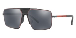 Prada PS 52XS TWW09L Linea Rossa Sunglasses Matte Grey Grey Mirror Black 59mm - £143.54 GBP