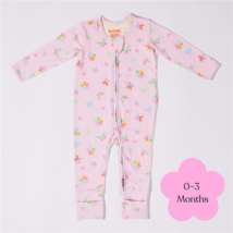 Bambi Mini Co. Wrigglesuit 0-3 Months Pink Festival Bloom - £66.49 GBP