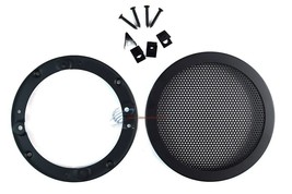 4.5 Inch Speaker Metal Mesh Grills 1 Piece Dj Car Audio With Clips And S... - £15.72 GBP