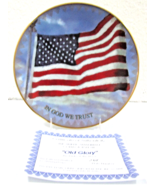 2001 American Emblem Collector Plate OLD GLORY Patriotic American Flag P... - €6,07 EUR