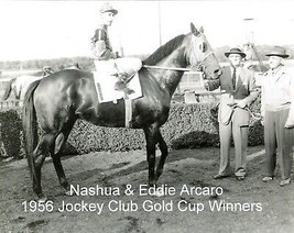 1956 - NASHUA after winning the Jockey Club Gold Cup at Belmont Park - 10&quot; x 8&quot; - £15.71 GBP
