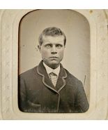 C1860s Tintype Photograph Unknown Gentleman Civil War Era Victorian Stac... - $112.10 CAD