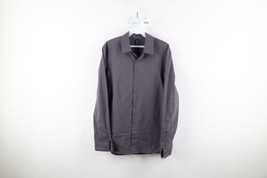 Lululemon Mens Size Small Commission Collared Long Sleeve Button Shirt Gray - £50.58 GBP