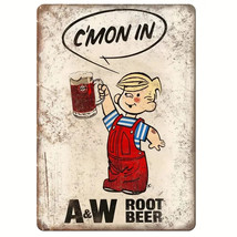 A&amp;W Root Beer Vintage Novelty Metal Sign 8&quot; x 12&quot; Wall Art - $8.98