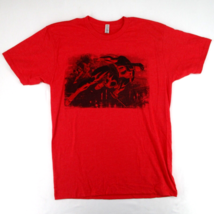 Mens M Red Daredevil Hero Swing Attack Pose T-Shirt - £10.16 GBP