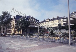 1968 Riverwalk Outdoor Cafe Lucerne Palace Hotel Switzerland Ektachrome Slide - £2.76 GBP