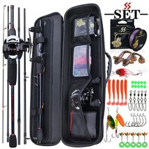 Sougayilang Fishing Rods and Reels Set Bag Portable 5 Sections Fishing Rod and 1 - £135.32 GBP