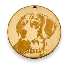 Ornament - Beagle Dog Raw Wood (Personalized) - £12.12 GBP+