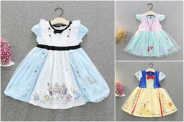 NEW Boutique Ariel Little Mermaid Snow White Alice in Wonderland Tulle Dress - £5.58 GBP+