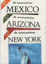 American Airlines New York Arizona and Mexico Tour Brochures 1985 - £16.94 GBP