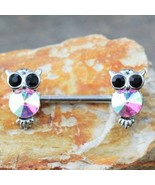 316L Stainless Steel Aurora Owl Nipple Bar - $37.15 CAD