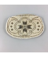 Vintage Czechoslovakia Fully Beaded Zippered Coin Purse Evening Bag Clut... - £60.60 GBP