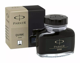 Parker Quink Fountain Pen Ink Bottle 30ML(1pc) Black Ink Free Shipping W... - $14.01