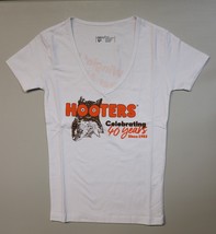 HOOTERS GIRLS SMALL WHITE WAITRESS UNIFORM TOP SLEEVE - (S) CELEBRATING ... - £35.29 GBP