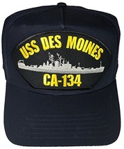 Uss Des Moines CA-134 Hat - Navy Blue Golf Style Hat. Veteran Owned Business - £18.65 GBP