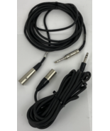 2 x 3-Pin XLR Male to TS 1/4&quot; ( 6.35mm ) Mono Jack Male Black - $363.02 MXN