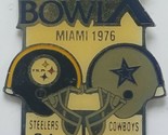 Vintage Starline Super Bowl 10 X Pin 1976 Miami Steelers 21 Cowboys 17 - $10.64