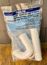 PP20940 PlumPak P-Trap 1-1/2 X 1-1/4 in Slip Joint PVC White, NEW - $259.22 MXN
