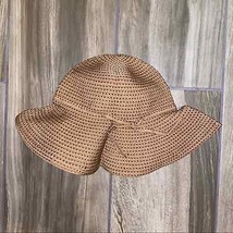 Brown and tan Speckled Beach Pool Sun Shade hat - one size - £14.72 GBP