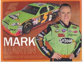 Mark Martin #5 GoDaddy.com Chevy NASCAR Hero Card 2010-FN - £18.72 GBP