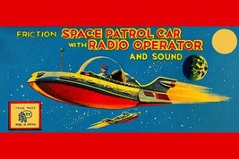 Space Patrol Car with Radio Operator 20 x 30 Poster - £20.70 GBP