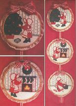 Sunbonnet Sue Christmas Hoops Wall Hanging Poinsettia Placemats Quilt Pa... - $9.99