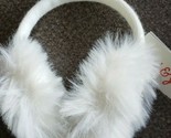 CAT &amp; JACK Brand Youth Child Cream Colored Faux Fur  Ear Muffs with Silv... - £8.92 GBP