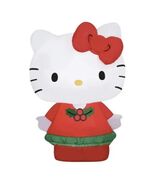 Hello Kitty Airblown Inflatable Christmas Lights Up 4.5’ Feet Tall Gemmy - $52.42