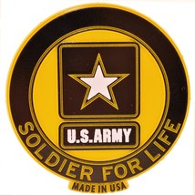 US Army Soldier for Life Flexible Magnet Car Fridge Locker Decal (3-1/8&quot;) - £8.19 GBP
